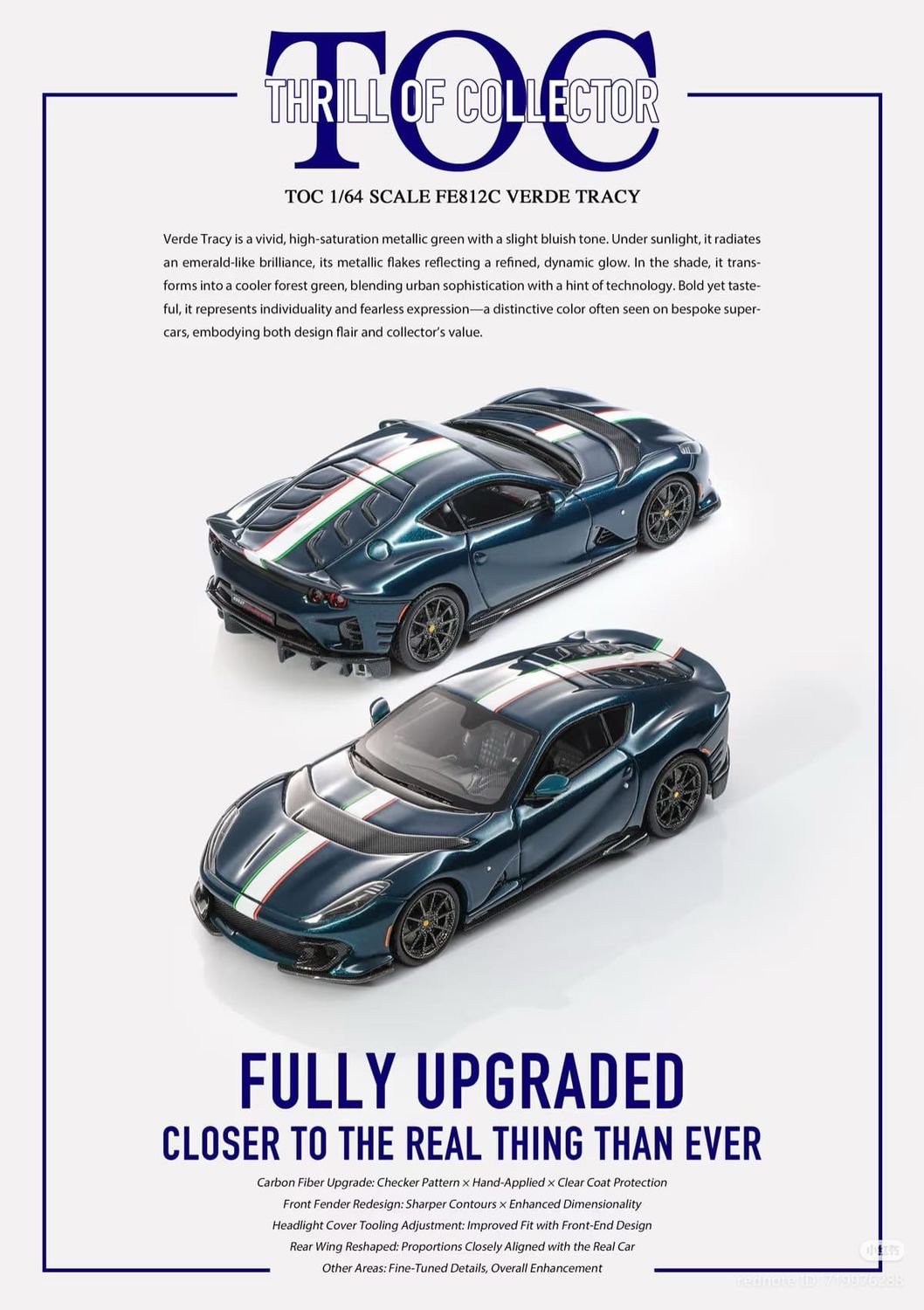 [PREORDER] Thrill of Collector | FuelMe 1/64 Model Ferrari FE-812C Competizione Dark Blue | 2025 Shanghai Exclusive