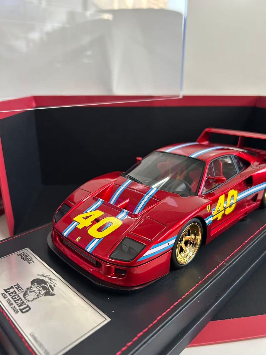 Ferrari F40 1/18 Red Larry Wood Design | 2026 International Diecast Show | The Legend Asia Tour