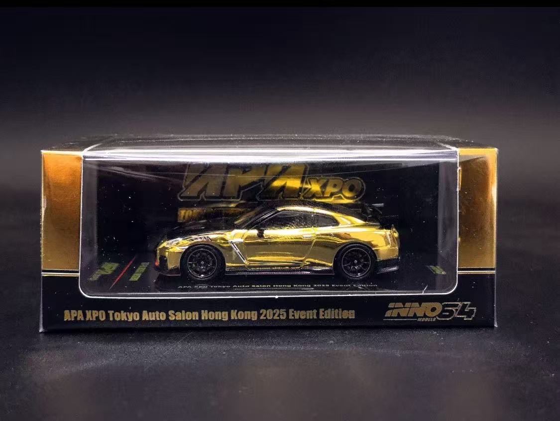 [PREORDER] INNO64 Nissan GT-R35 Gold VIP Exclusive | 2025 APA XPO Tokyo Autosalon Hong Kong