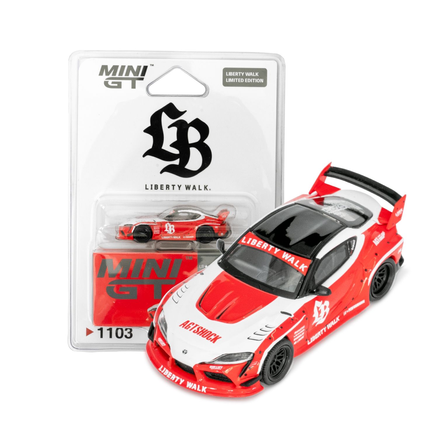 [PREORDER] #1103 LB★WORKS Toyota GR Supra Red/White | Liberty Walk Store Exclusive