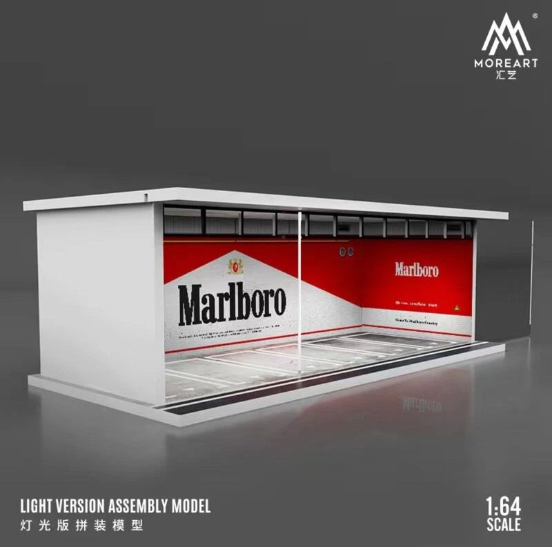 MoreArt 1/64 Marlboro Diorama LED Lighting Model Car Display Station