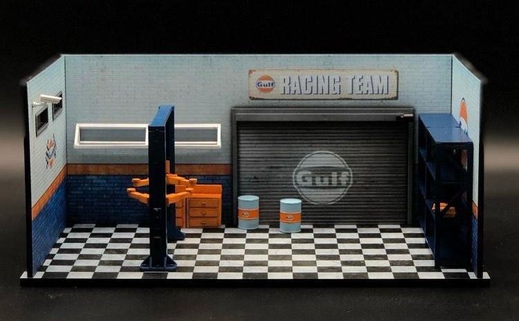 You&Me 1/64 Gulf Diorama Car Workshop You&Me 1/64 Gulf Diorama Car Workshop