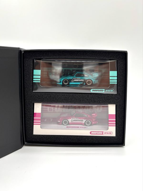 DPLS x UNDEFEATED Porsche RWB Friends &amp; Family Exclusive Regular Box Twin Car Set