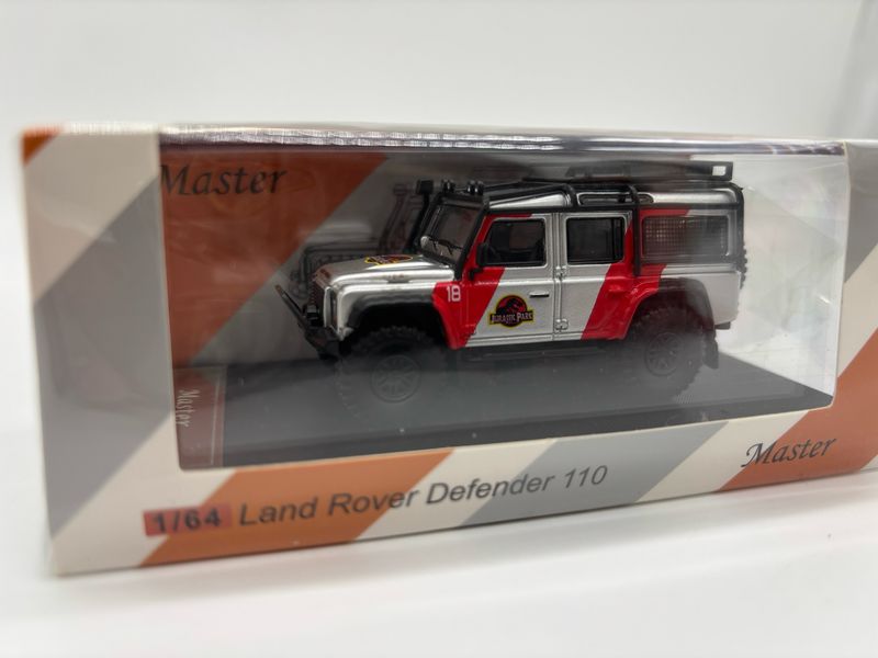Master Model 1/64 Land Rover Defender 110 Jurassic Park Livery