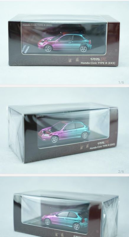 [PREORDER] Motorhelix Honda Civic EK9 Magic Chrome | 2026 Mini Car Shop New Year Exclusive
