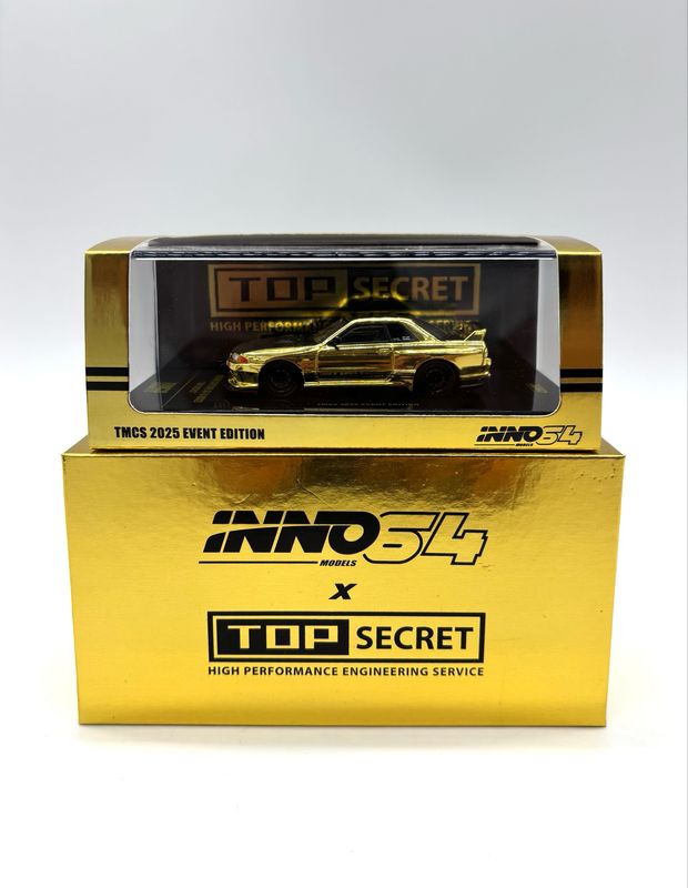 [UNSEALED] INNO64 Nissan Skyline R32 Top Secret Gold | 2025 The Model Car Show Malaysia