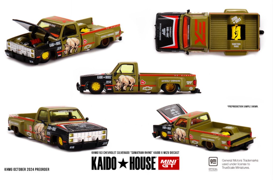 KAIDOHOUSE Chevrolet Silverado Sumatran Rhino x Mizu Diecast (KHMG153) KAIDOHOUSE Chevrolet Silverado Sumatran Rhino x Mizu Diecast (KHMG153)
