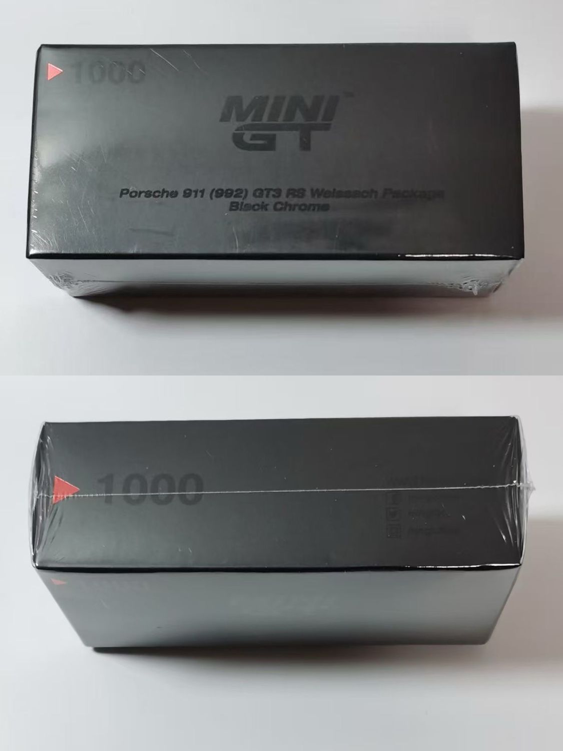 #1000 MINI GT Porsche 911 (992) GT3 RS Weissach Package Black Chrome | Director Gift #1000 MINI GT Porsche 911 (992) GT3 RS Weissach Package Black Chrome | Director Gift