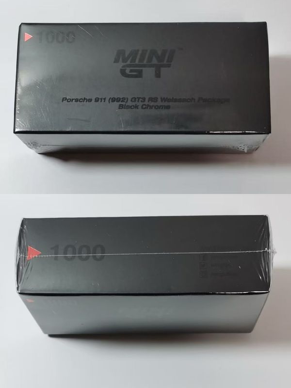#1000 MINI GT Porsche 911 (992) GT3 RS Weissach Package Black Chrome | Director Gift