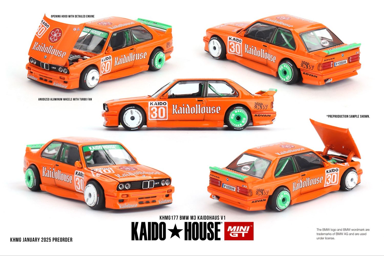 KAIDOHOUSE BMW M3 KaidoHaus V1 Orange (KHMG177) KAIDOHOUSE BMW M3 KaidoHaus V1 Orange (KHMG177)