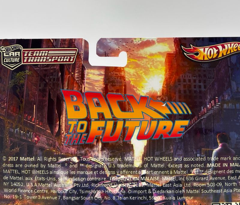 Custom Hot Wheels Team Transport Back To The Future Delorean & Transporter Truck