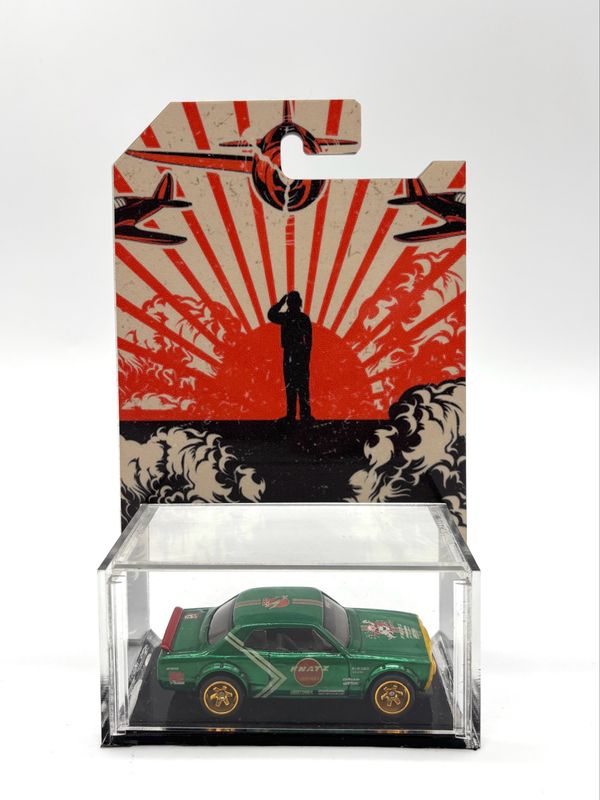 Custom Hot Wheels Nissan Skyline HT 2000 GT-X Bomber Diecast Anniversary Custom Hot Wheels Nissan Skyline HT 2000 GT-X Bomber Diecast Anniversary