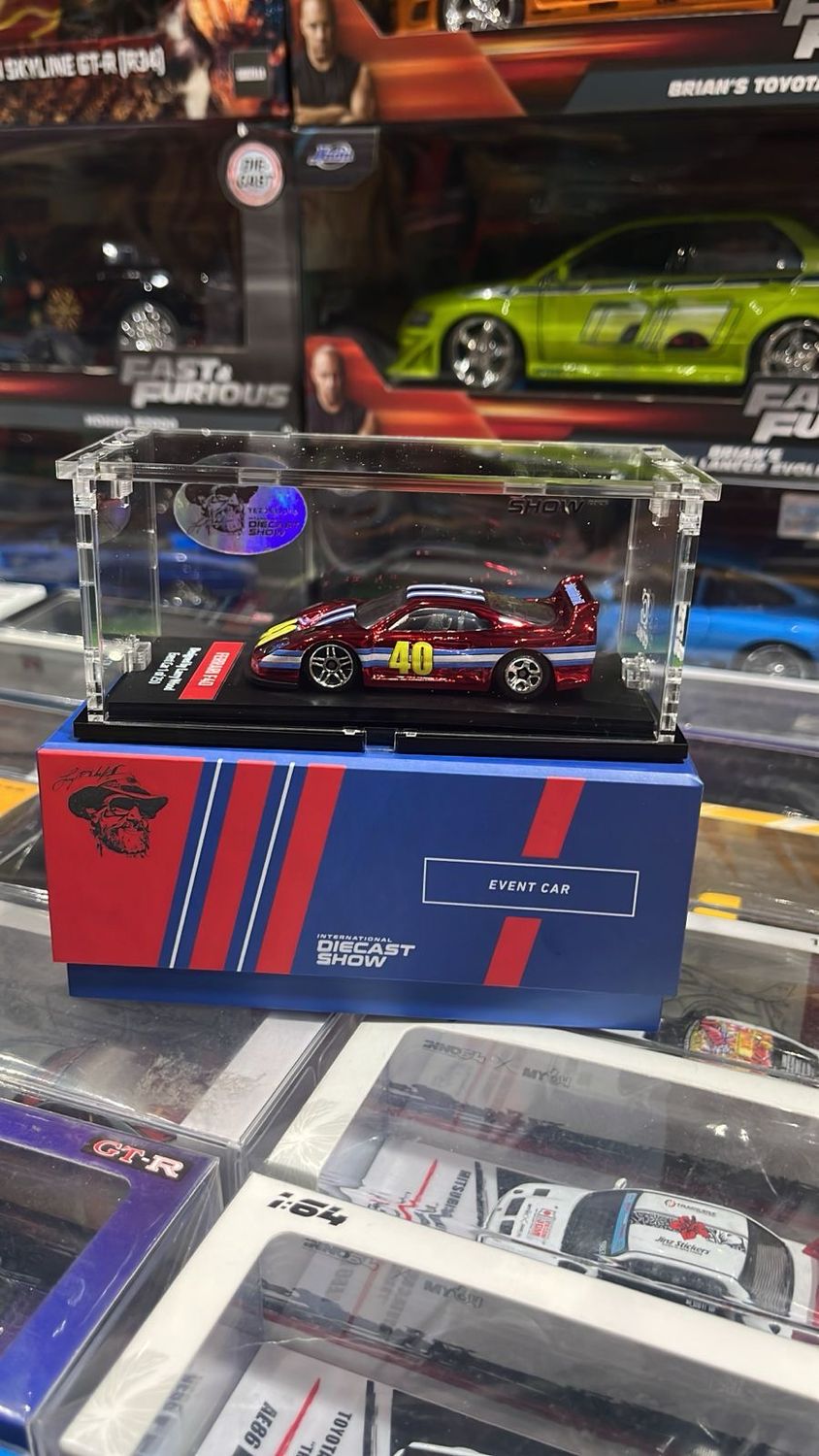 [PREORDER] Ferrari F40 1/64 Red Larry Wood Design | 2026 International Diecast Show | The Legend Asia Tour