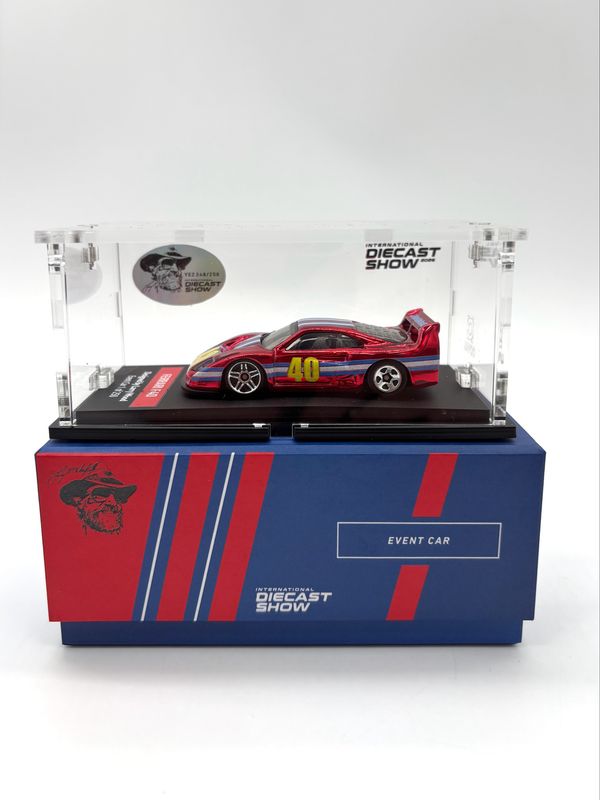 Ferrari F40 1/64 Red Larry Wood Design | 2026 International Diecast Show | The Legend Asia Tour