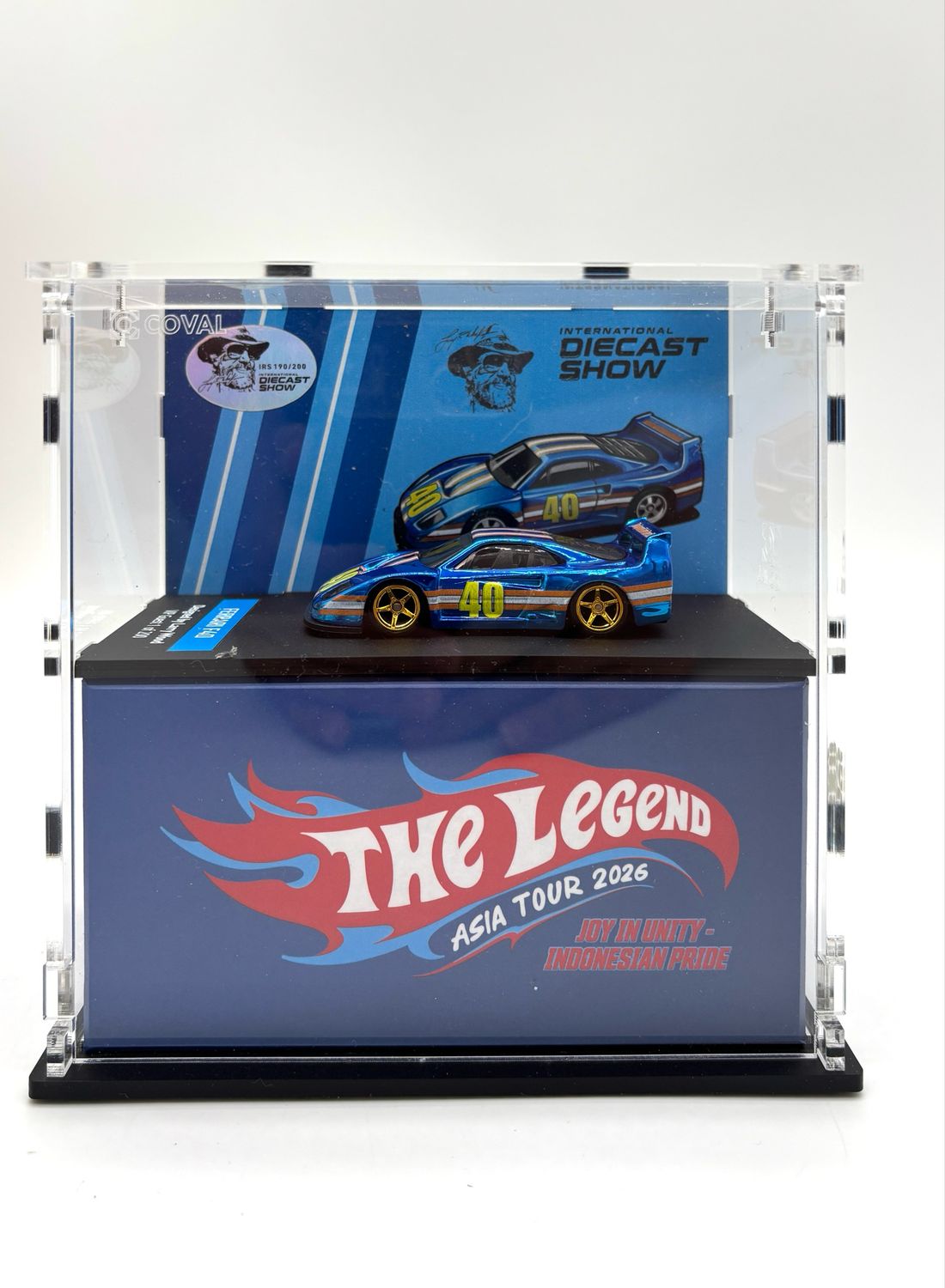 Ferrari F40 1/64 Blue Larry Wood Design | 2026 International Diecast Show | The Legend Asia Tour Dinner Exclusive