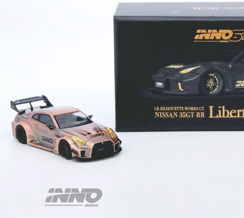 [PREORDER] INNO64 x LBWK LB Super Silhouette Works GT Nissan 35GT-RR Full Carbon Widebody Chase | 2024 All In Tuning Show