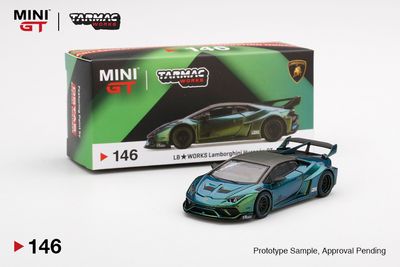 ☆MINI GT 146　Lamborghini　HuracanGT☆ UNSEALED] #146 MINI GT LB☆WORKS Lamborghini Huracán GT Magic Green