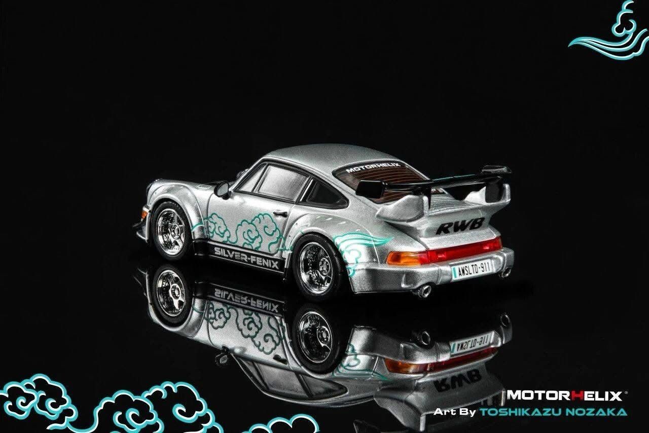 PREORDER] Motorhelix x Toshikazu Nozaka RWB 964 Silver-Fenix with