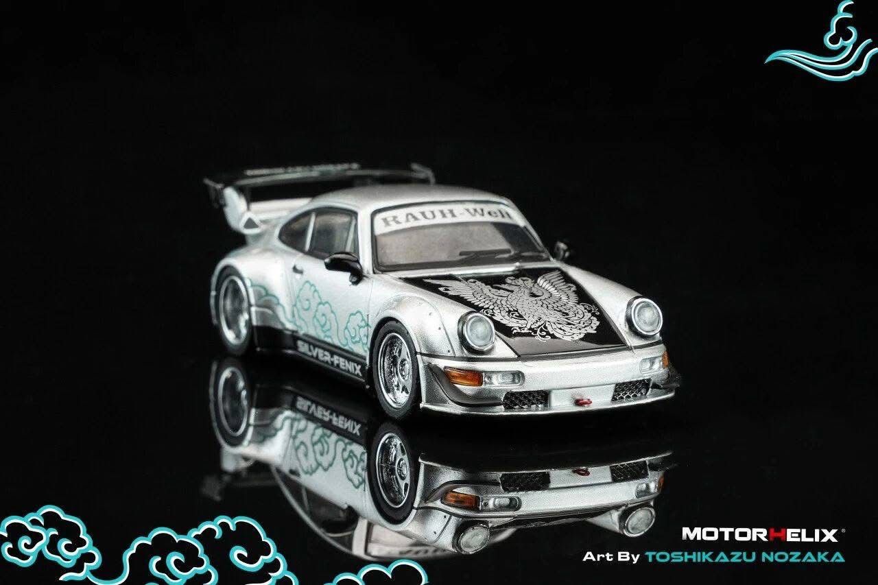 PREORDER] Motorhelix x Toshikazu Nozaka RWB 964 Silver-Fenix with