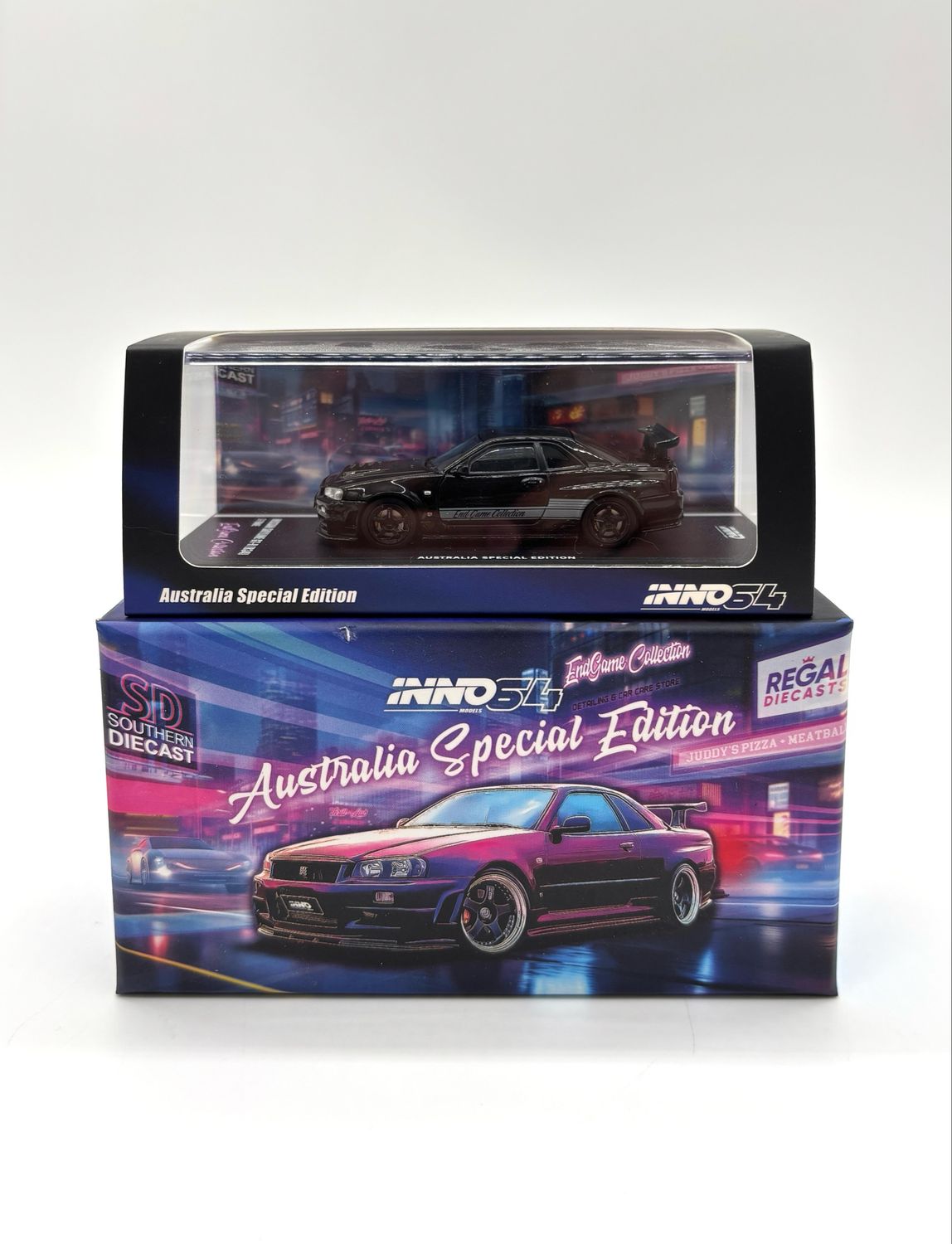 INNO64 Nissan Skyline GT-R34 Purple Australia Exclusive End Game Edition | Chase