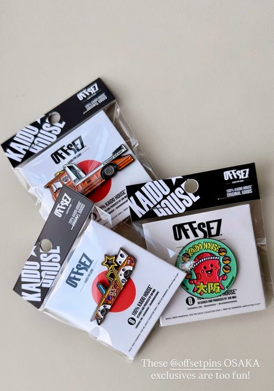 KAIDOHOUSE OFFSZN Osaka Limited Edition Drop Event Pin Set of 3 KAIDOHOUSE OFFSZN Osaka Limited Edition Drop Event Pin Set of 3
