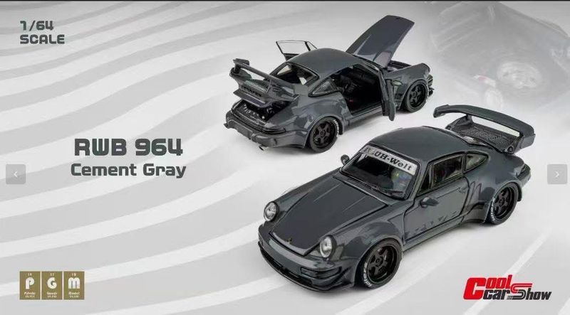 [PREORDER] PGM 1/64 RWB 964 Cement Grey | 2026 Cool Car Show