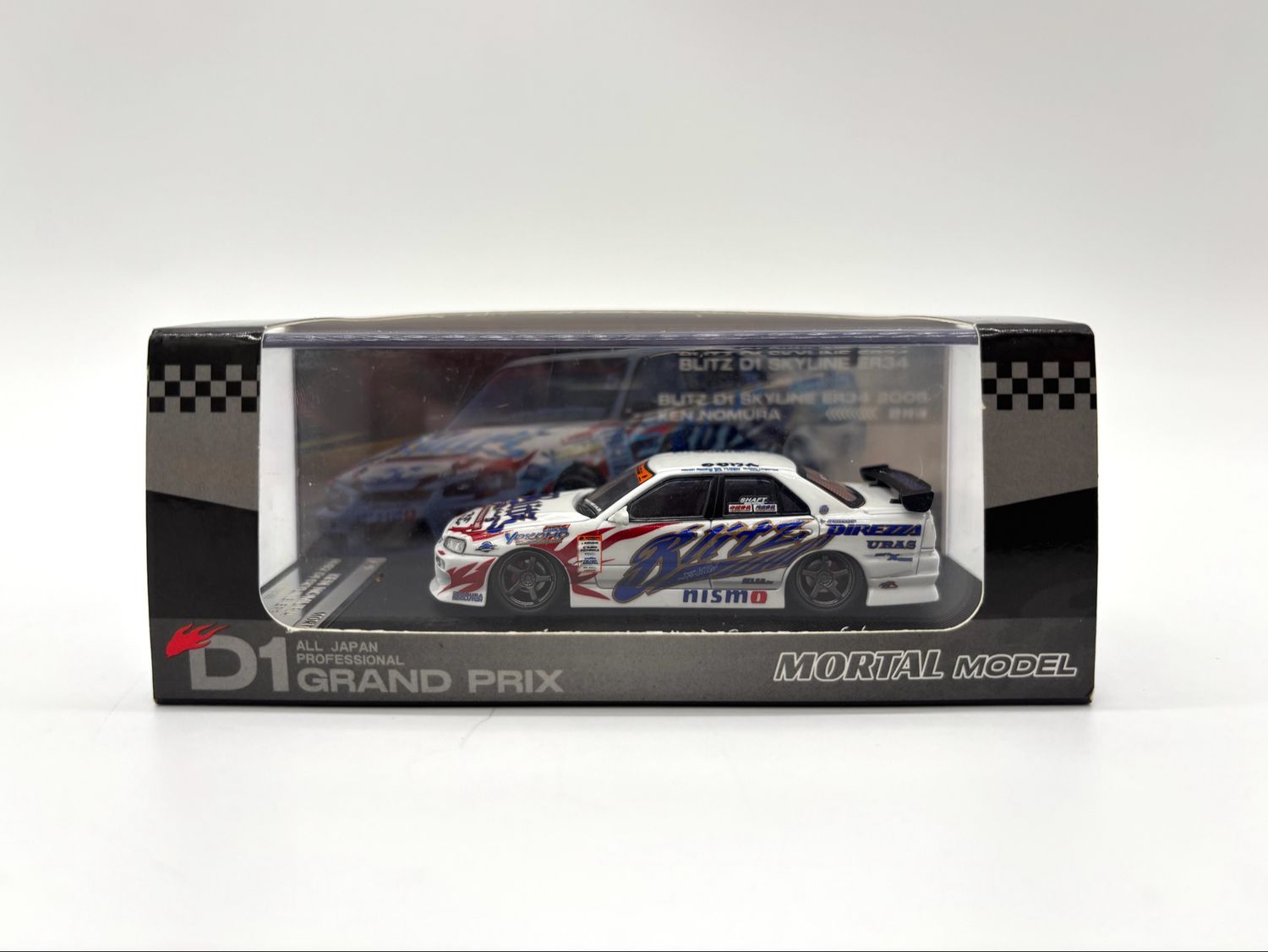 Mortal Model 1/64 Ken Nomura Blitz D1 Skyline ER34 2005 Mortal Model 1/64 Ken Nomura Blitz D1 Skyline ER34 2005