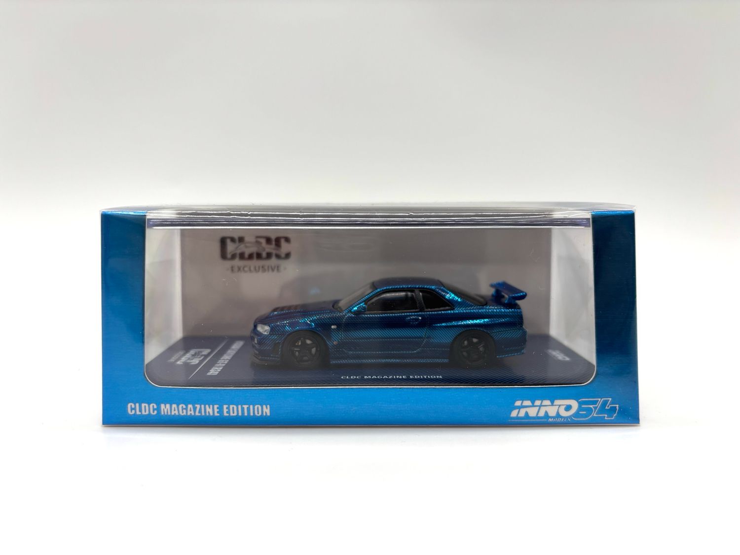INNO64 x CDLC Magazine Edition Nissan Skyline GT-R (R34) Chrome Blue INNO64 x CDLC Magazine Edition Nissan Skyline GT-R (R34) Chrome Blue