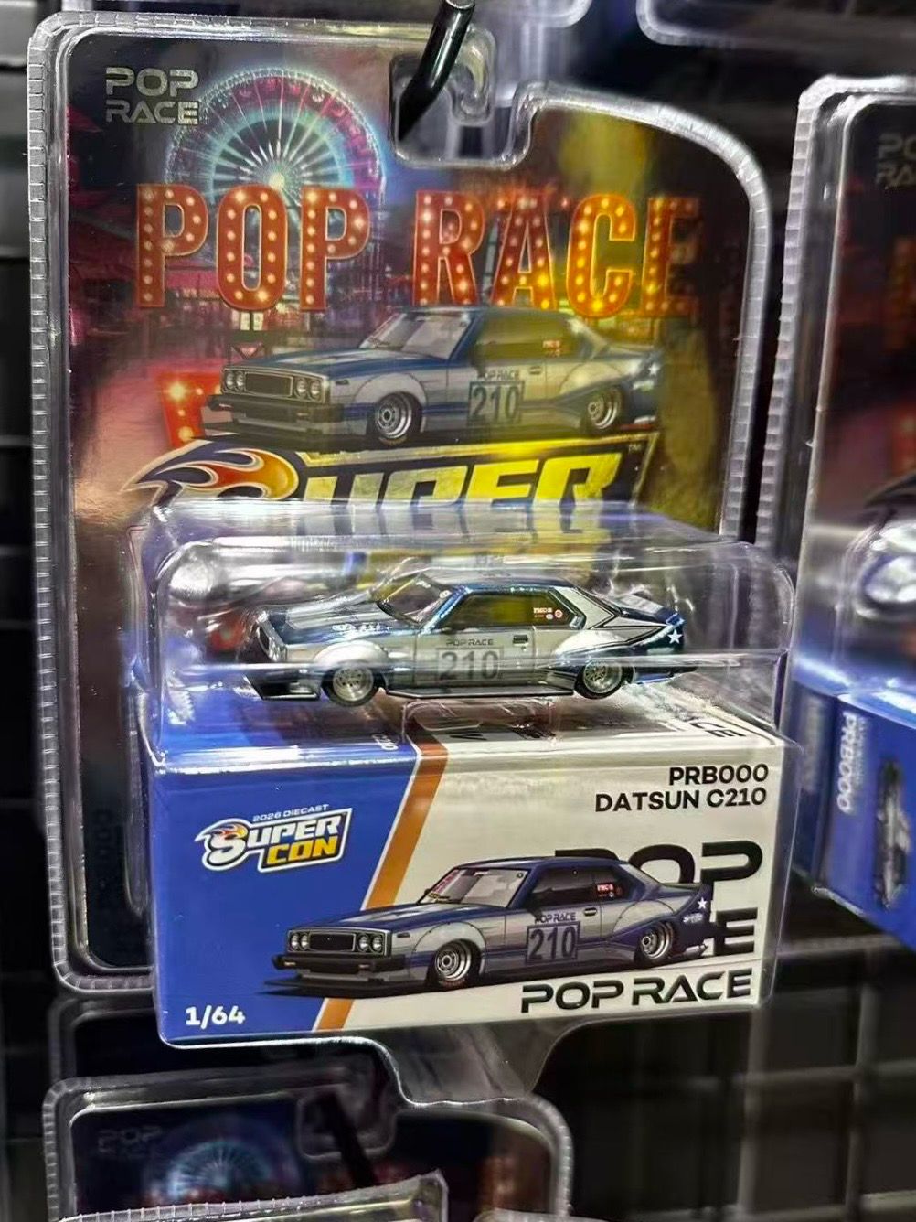 [PREORDER] POP RACE Datsun C210 Blue (PRB000) | 2026 Las Vegas Diecast Supercon