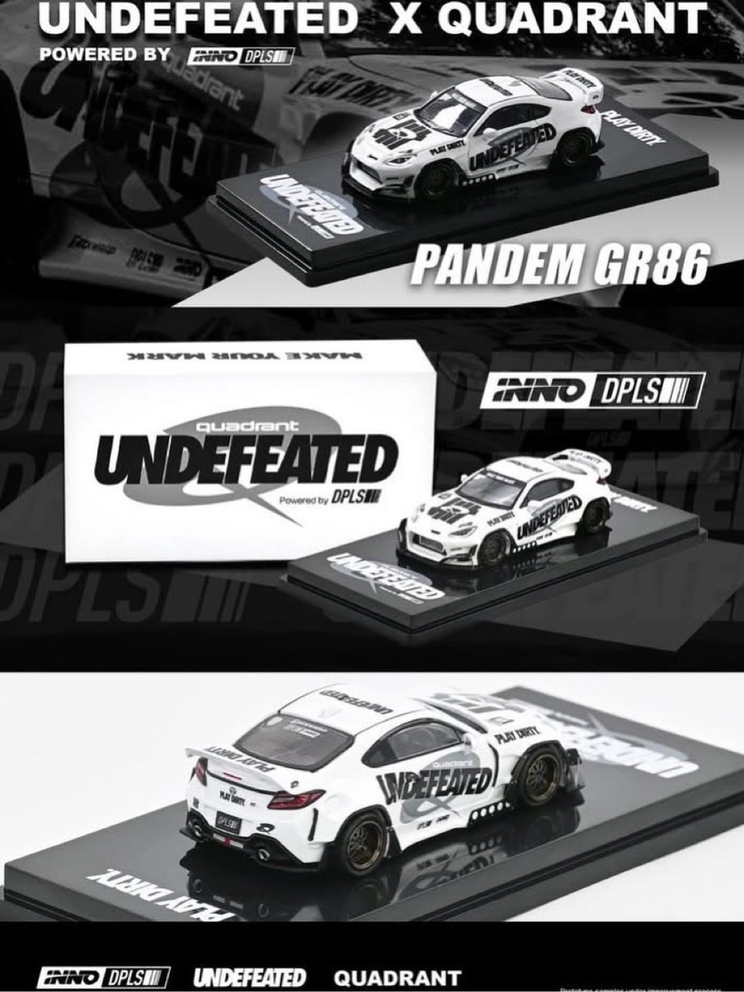 [PREORDER] INNO64 x DPLS Toyota GR86 “Play Dirty” White | 2026 GT SHOW