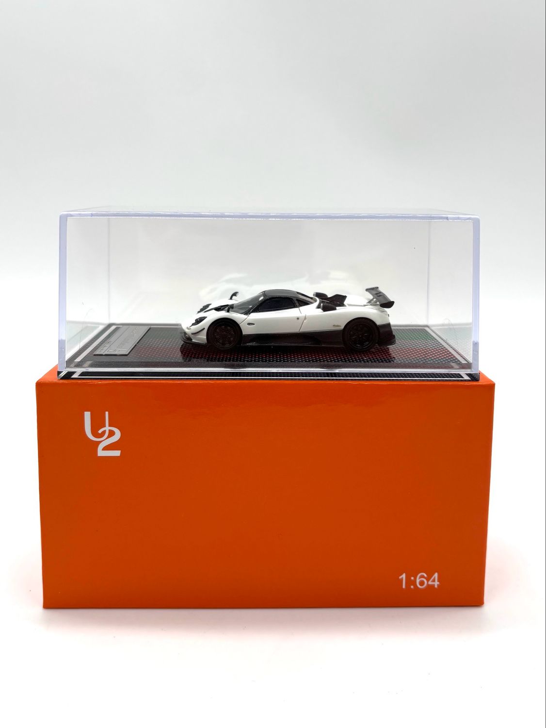 U2 1/64 Resin Model Pagani Zonda Tricolore White