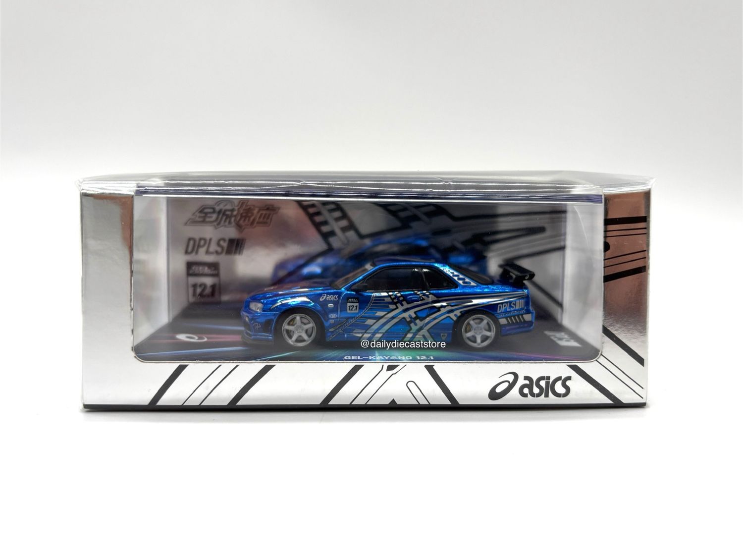 INNO64 x ASICS DPLS Gel Kayano Sneaker Drop Exclusive Nissan Skyline GT-R34 Chrome Blue | 2025 China Regional Exclusive