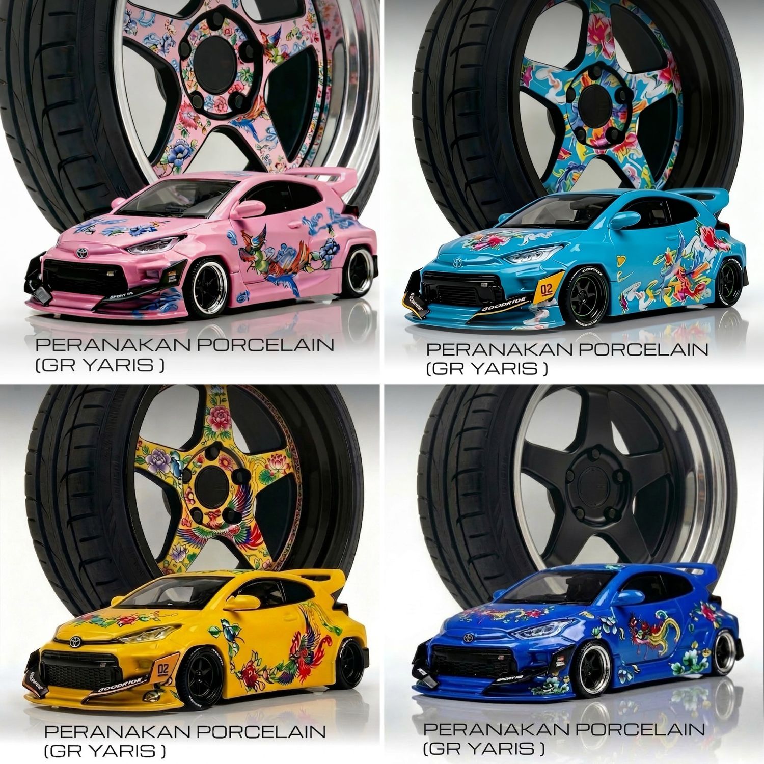 [PREORDER] POP RACE GR YARIS Peranakan Porcelain Custom | Multi-Color Options