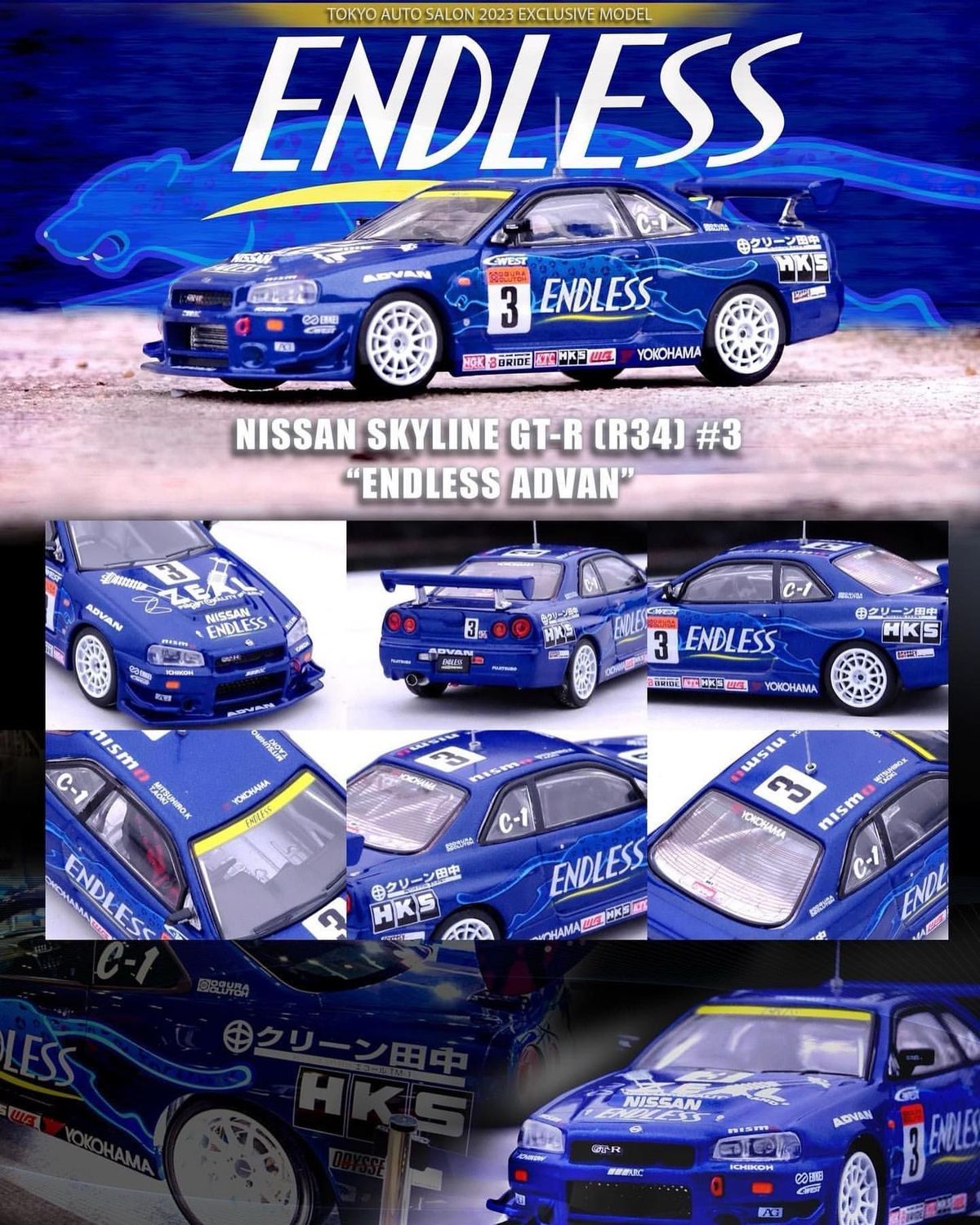 INNO64 Nissan Skyline GT-R (R34) #3 “Endless Advan” Tokyo Auto Salon 2023 | 2024 Tokyo Auto Salon INNO64 Nissan Skyline GT-R (R34) #3 “Endless Advan” Tokyo Auto Salon 2023 | 2024 Tokyo Auto Salon