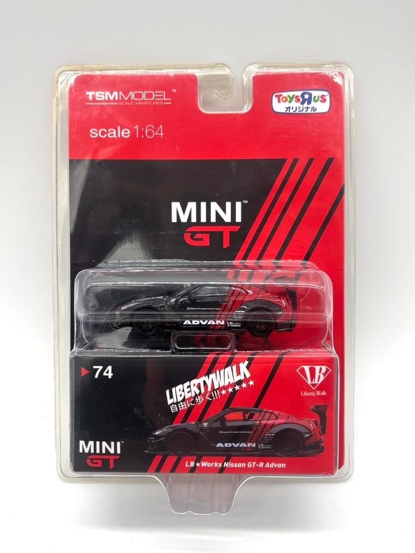 #74 MINI GT LB Works Nissan GT-R Advan Toys R Us Exclusive Blister