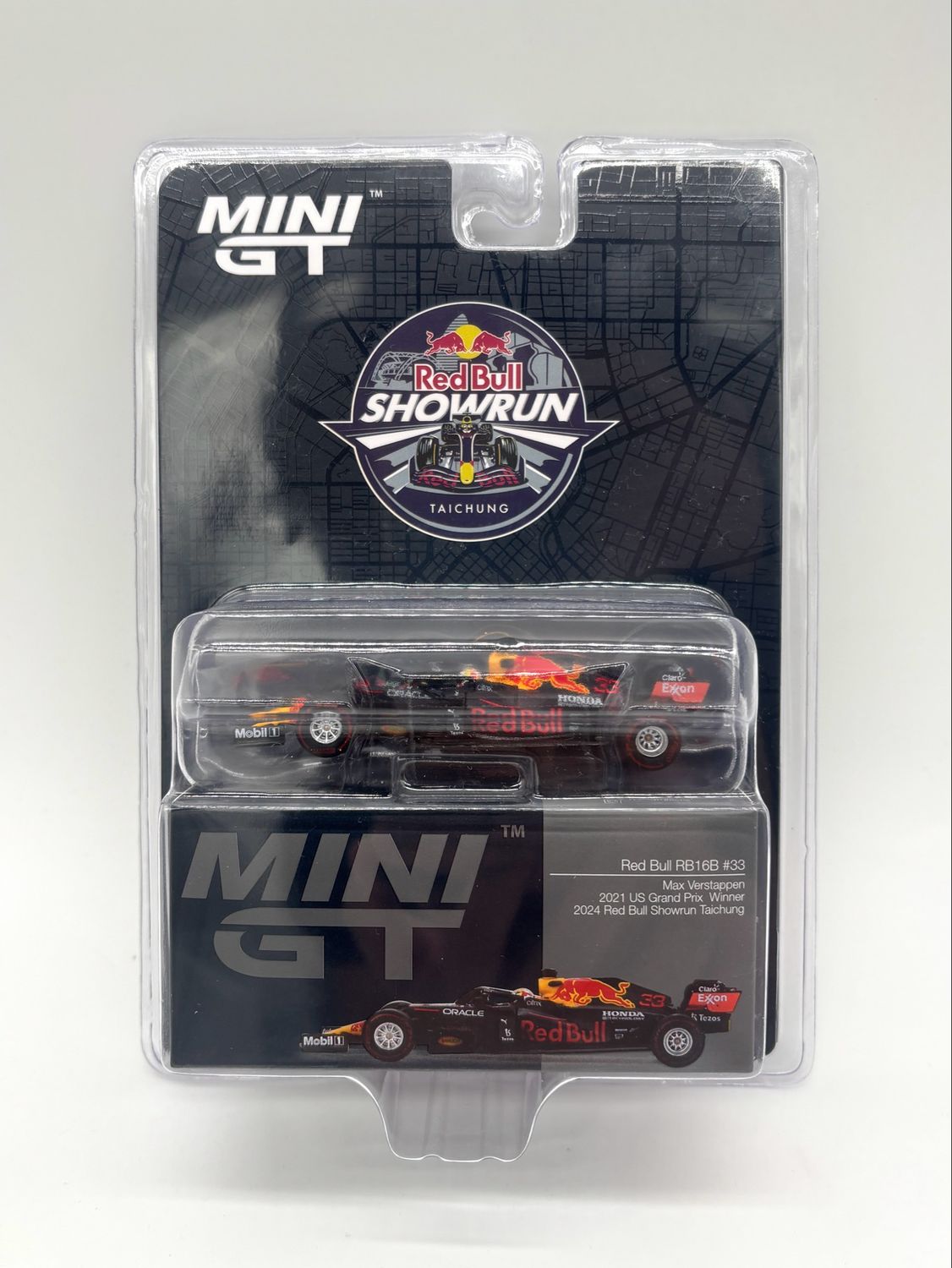 #799 MINI GT Red Bull RB16B #33 Max Verstappen 2021 US Grand Prix Winner | 2024 Red Bull Showrun Taichung
