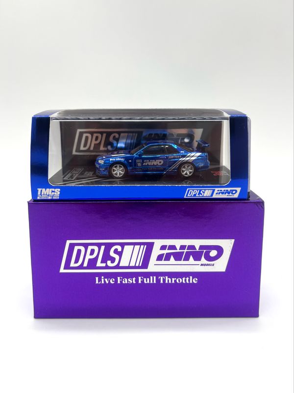 [UNSEALED] INNO64 x DPLS Nissan Skyline GT-R34 Blue | 2025 The Model Car Show Malaysia