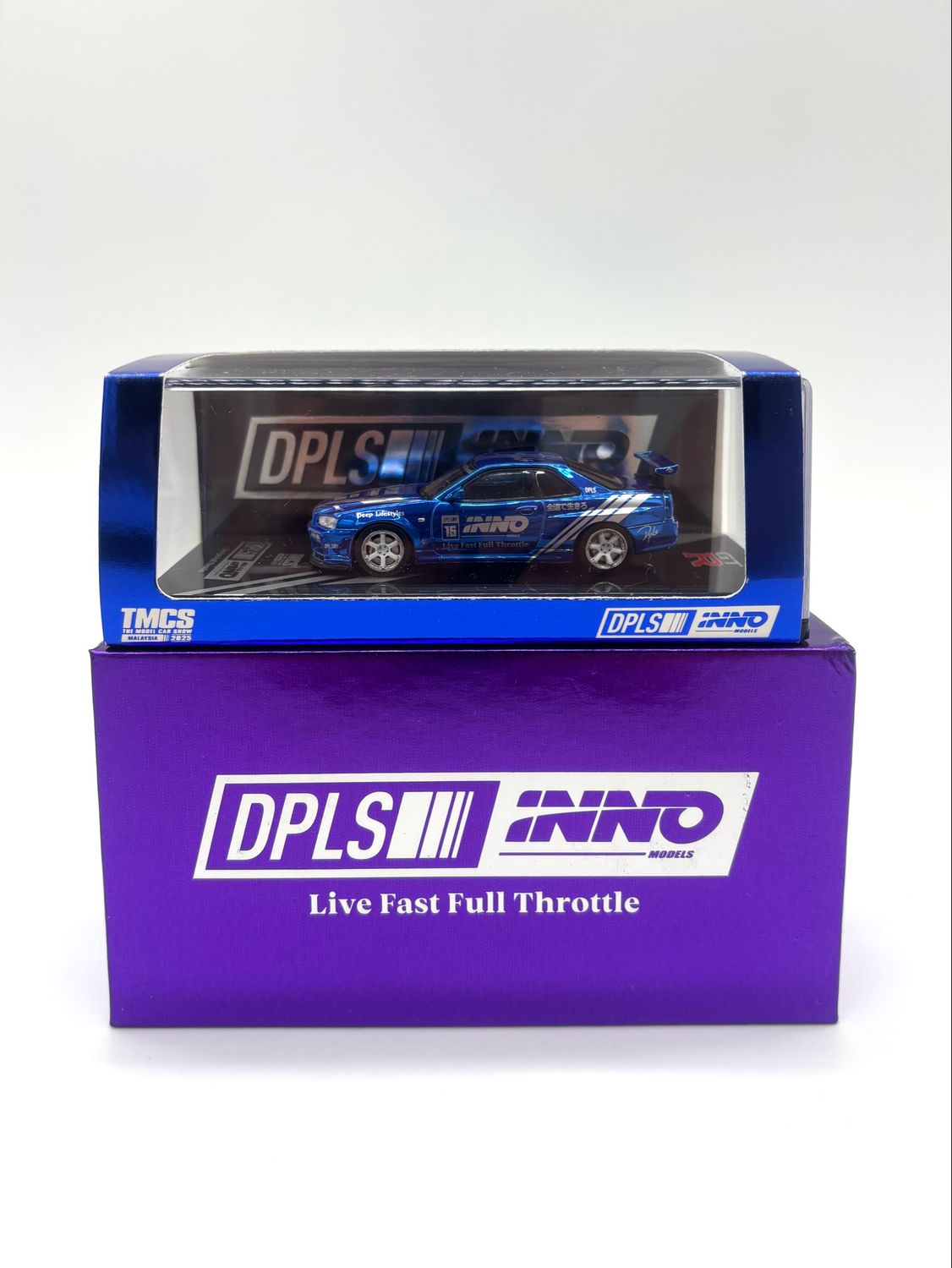 [UNSEALED] INNO64 x DPLS Nissan Skyline GT-R34 Blue | 2025 The Model Car Show Malaysia