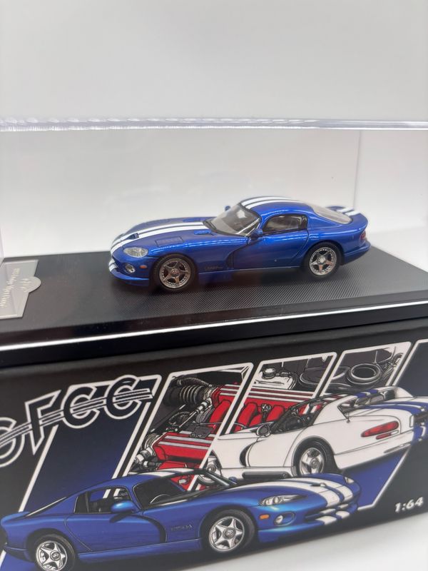 [UNSEALED] GFCC Model 1/64 1993 Dodge Viper Coupe / Roadster Blue | 2025 Auto Passion Alliance