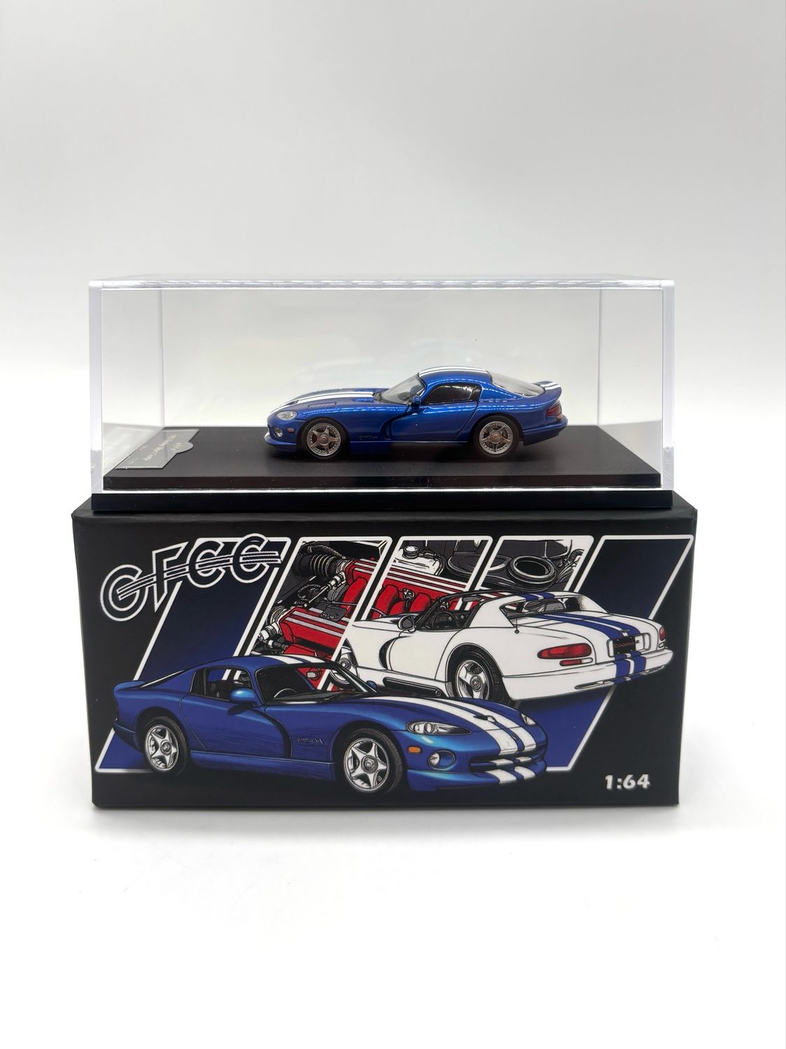 [UNSEALED] GFCC Model 1/64 1993 Dodge Viper Coupe / Roadster Blue | 2025 Auto Passion Alliance