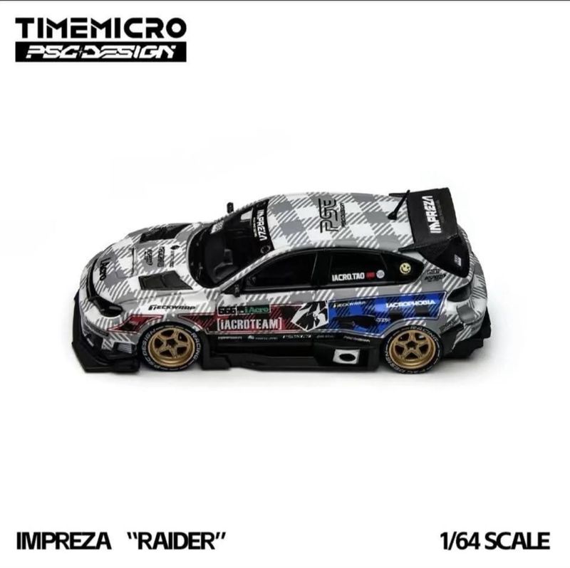 [PREORDER] Time Micro PSC Design x iACRO Team 1/64 Subaru Impreza “Raider” | 2026 GT Show