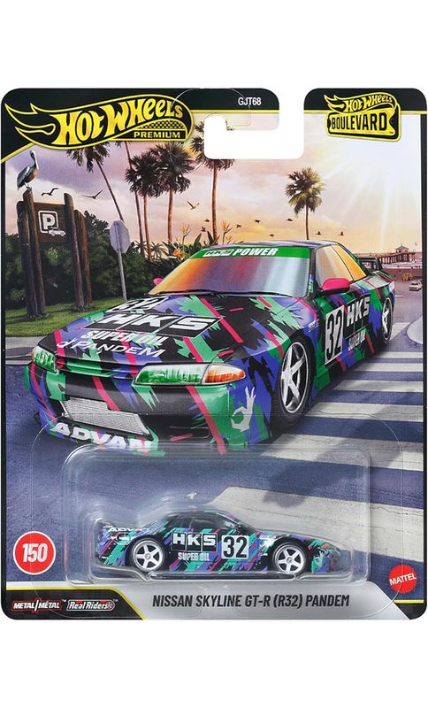 [PREORDER] Hot Wheels Premium Boulevard Nissan Skyline GT-R (R32) Pandem HKS Livery