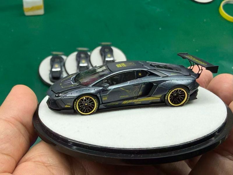 [PREORDER] PGM 1/64 LBWK Lamborghini Aventador Grey Blue | 2026 Hobby Expo China (HEC)