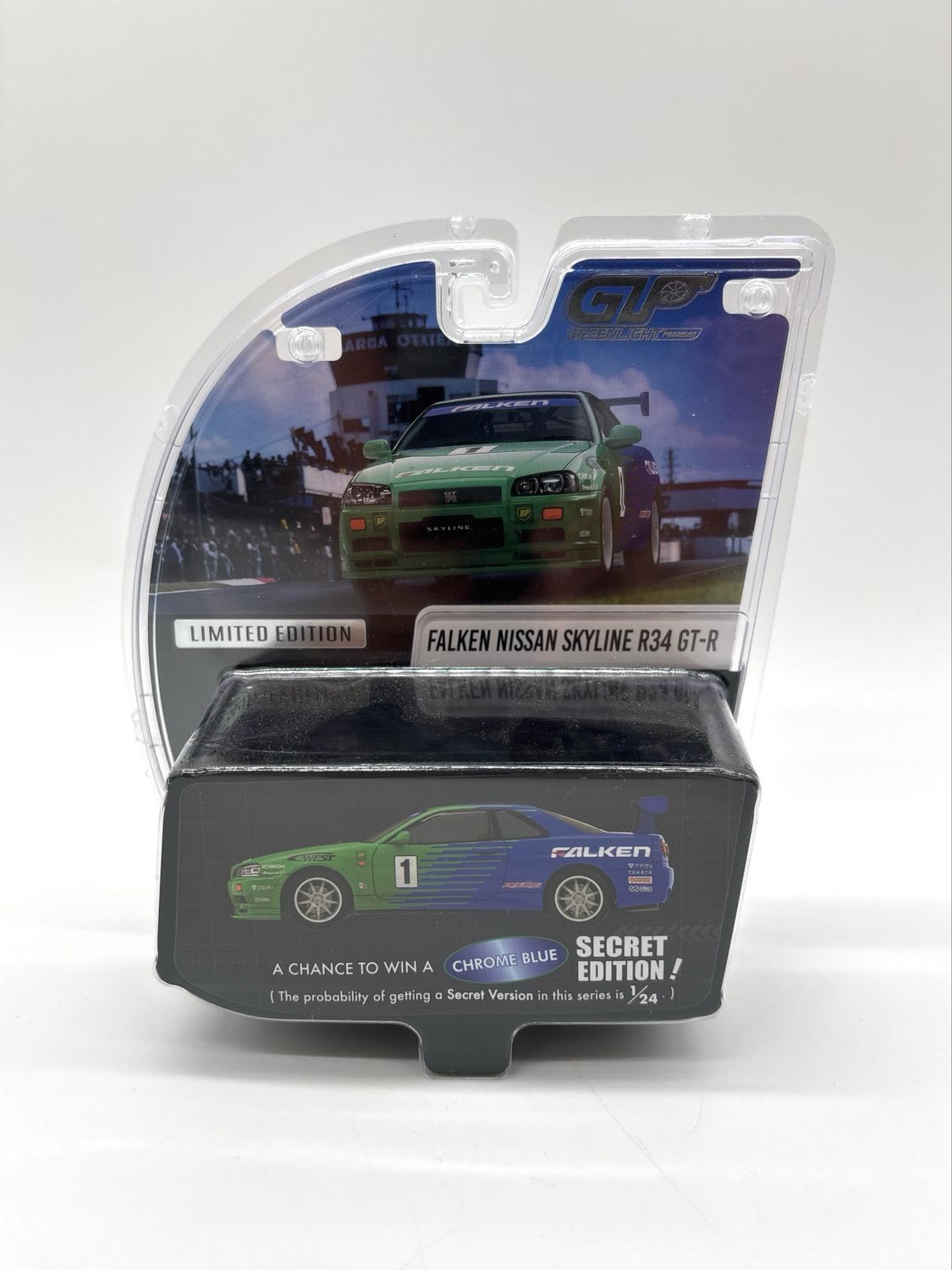 Greenlight Falken Nissan Skyline R34 GT-R | Chance of Chase Greenlight Falken Nissan Skyline R34 GT-R | Chance of Chase