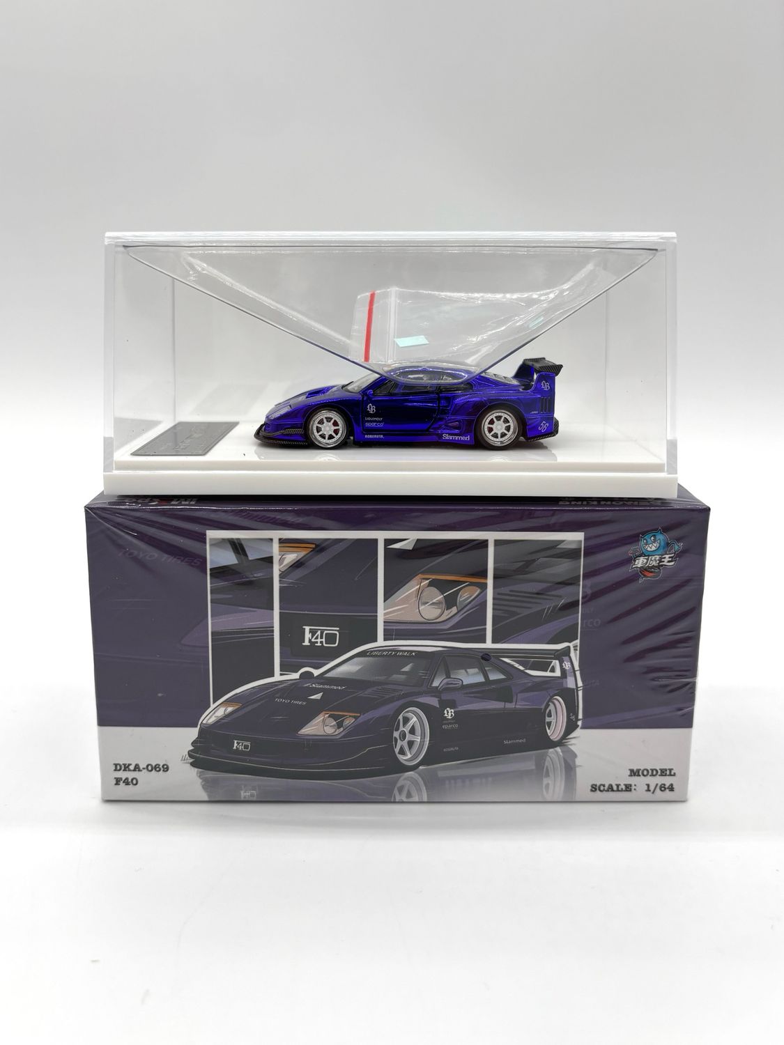 Demon King LBWK Ferrari F40 Liberty Walk Purple Chrome Chase | 2025 IMXPO Hong Kong