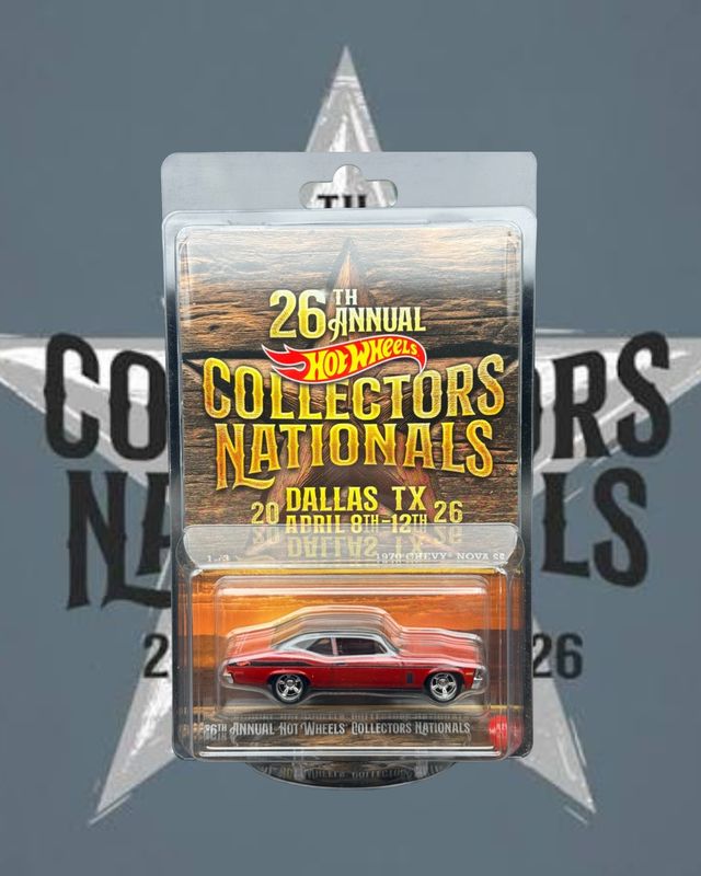 [PREORDER] Hot Wheels 1970 Chevy Nova SS Red | 26th Annual Hot Wheels Collector Nationals