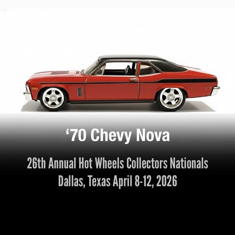 Hot Wheels 1970 Chevy Nova SS Red | 26th Annual Hot Wheels Collector Nationals