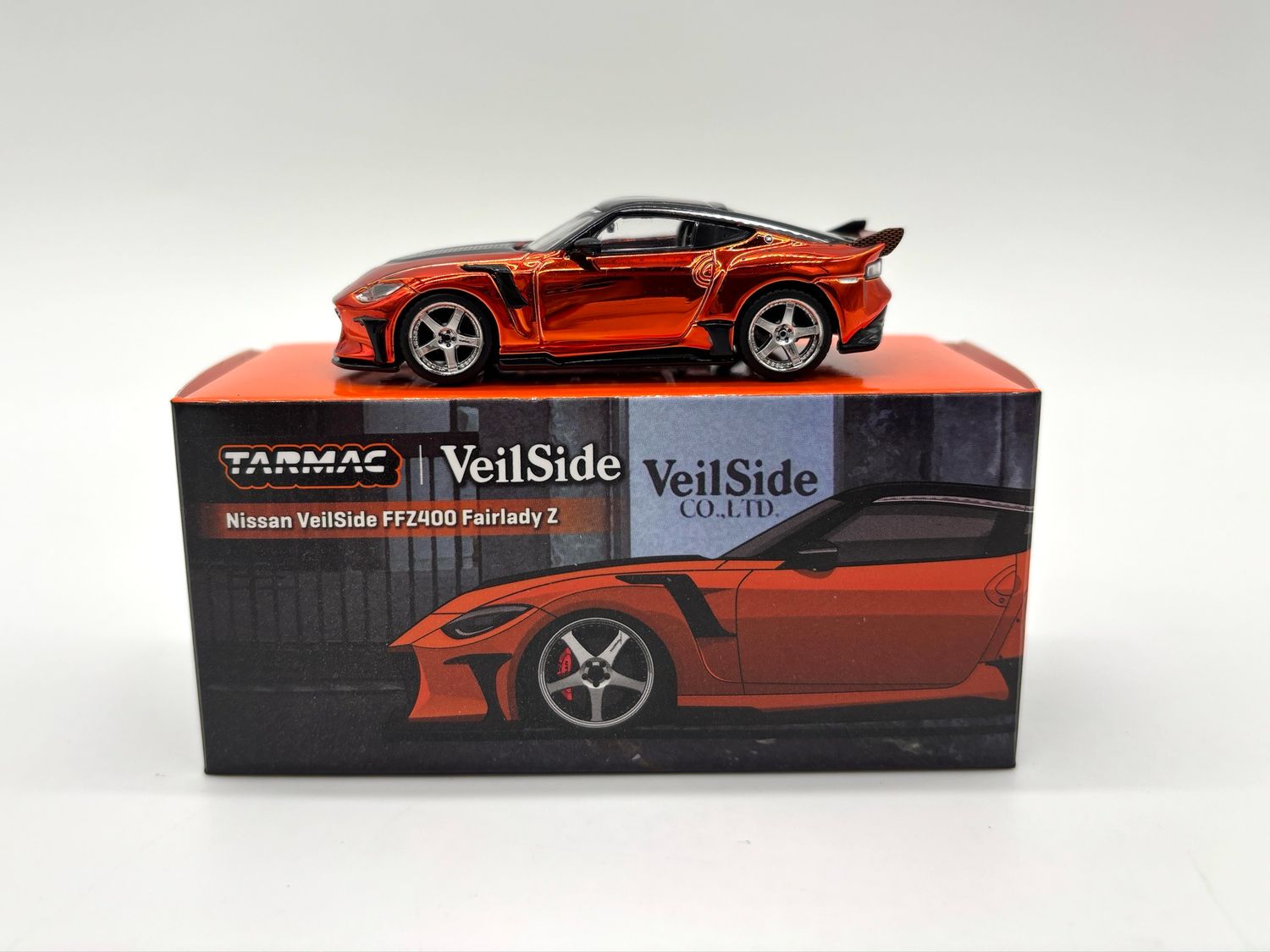 Tarmac Works Nissan Veilside FFZ400 Fairlady Z Orange Chase