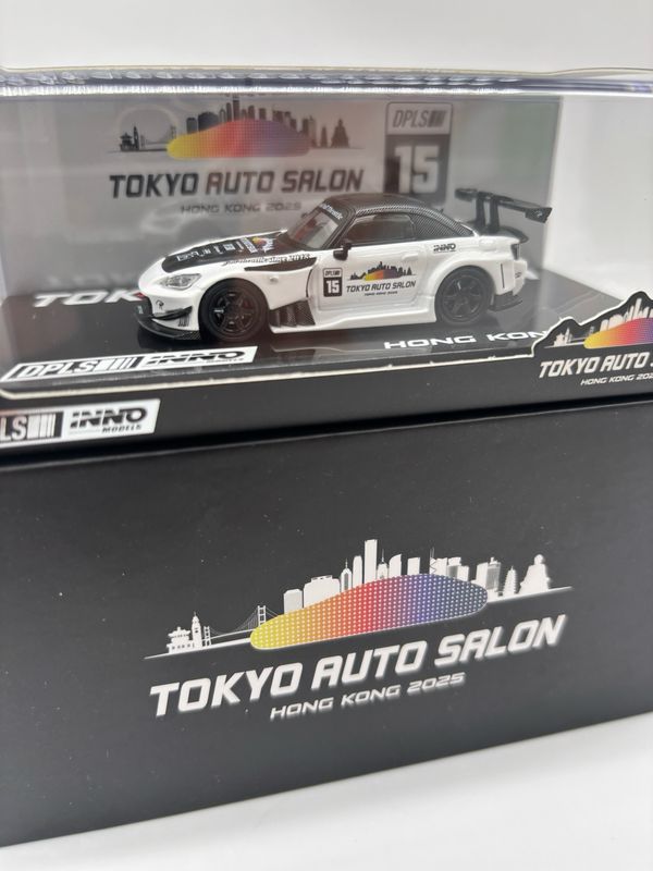 [UNSEALED] INNO64 x DPLS x TASHK Honda S2000 White | 2025 Tokyo Auto Salon Hong Kong