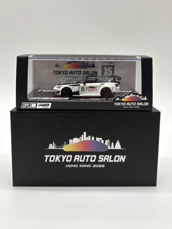 [UNSEALED] INNO64 x DPLS x TASHK Honda S2000 White | 2025 Tokyo Auto Salon Hong Kong